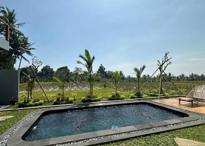 Joyluck Royal Private Ubud Rice Field View فيلة بادونج