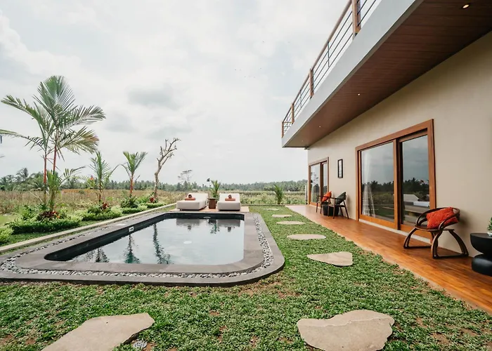 فيلة Joyluck Royal Private Ubud Rice Field View