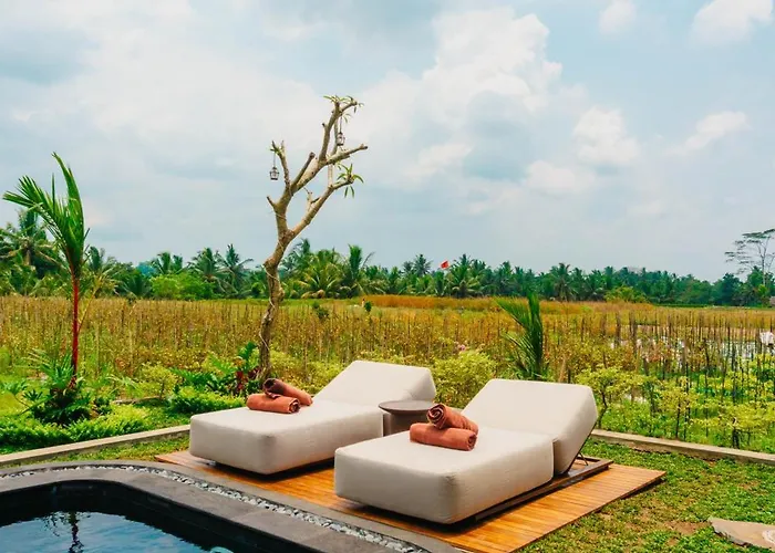 Joyluck Royal Private Ubud Rice Field View 别墅 *